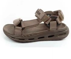 Lee Cooper vyriški šviesiai žali vasaros paplūdimio sandalai su lipukais