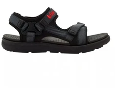 Lee Cooper vyriški vasaros paplūdimio sandalai su lipukais, šviesiai mėlyni, juodi