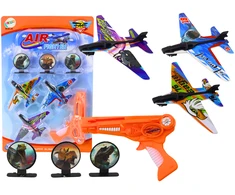 Lean Toys Lėktuvėlių šaudymo rinkinys su pistoleto paleidikliu