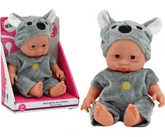 Lėlė pilka apranga Lean Toys
