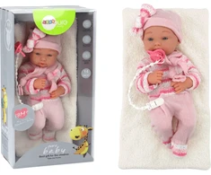 Lean Toys Kūdikio lėlė Leantoys su rožiniais drabužiais
