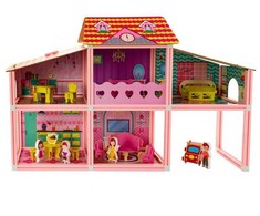 Eurobaby Zabawki Lėlių namelis EUROBABY TOYS 89x23x55 cm rožinis