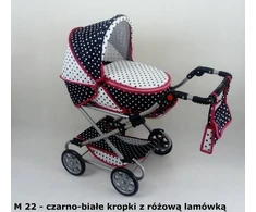 Lėlių vežimėlis vaikščiojimui su giliu stogeliu MONIKA