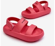 Lengvos putų sandali su VELCRO ProWater PRO 02K rausvi