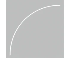 Lenktas EASY LINK sistemos bėgelis, R 1041mm, baltas, K1002244B
