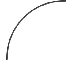 Lenktas EASY LINK sistemos bėgelis, R 656mm, juodas, K1002243N