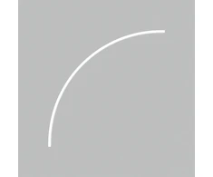 Lenktas EASY LINK sistemos bėgelis, R 656mm, baltas, K1002243B