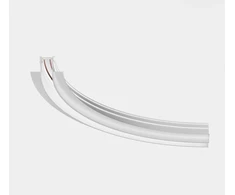 Lenktas magnetinės sistemos IN_LINE bėgelis, baltas, R500mm