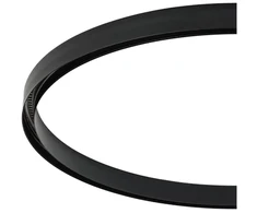 Lenktas magnetinis bėgelis VIOKEF MAGNETIC CURVY, juodas, pusė 900mm apskritimo, 02/0400-B