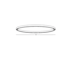 Lenktas paviršinis/pakabinamas magnetinės sistemos ZAMBELIS MAGNETIC bėgelis - žiedas, 48V, juodas, 120cm, 22272