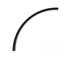 Lenktas paviršinis/pakabinamas magnetinės sistemos ZAMBELIS MAGNETIC bėgelis, 48V, juodas, 90cm, 22277
