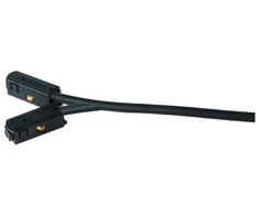 Lenkto magnetinio bėgelio ZAMBELIS Y formos sujungimas su užmaitinimu, juodas, 48V, 22095