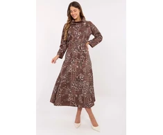 Leopardo rašto midi sijonas Italy Moda