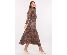 Leopardo rašto midi sijonas Italy Moda