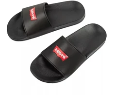 Levi's moteriškos sportinės šlepetės patogios madingos juodos