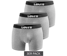 Levi's Vyriški 3 vnt. pakuotė Pilki Medvilniniai Bokseriai