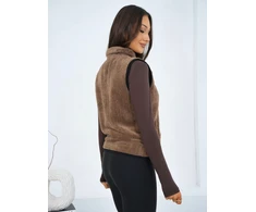 Liemenė moterims-CS-KZ-BT1031.00-ciemny bezowy