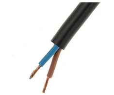 Lietkabelis OMY kabelis 2x1.5mm2 (juodas, 100m)