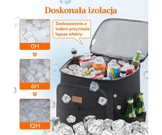 Lifewit termoizoliacinė šaltkrepšio kuprinė 26 l, sandari, juoda, 230135