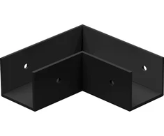 Linijinės sistemos NOVO bėgelio kampinis sujungimas, juodas, IP65, 02/1215