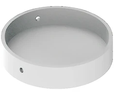 Linijinės sistemos PIPE apdailos elementas, baltas, K1002146B