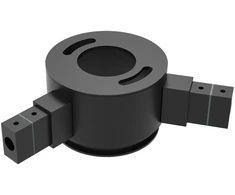 Linijinės sistemos PIPE L formos 120° kampo sujungimas, juodas, K1002147N