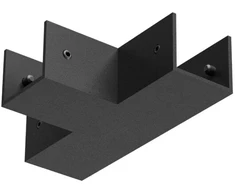 Linijinės sistemos XFORT bėgelio T formos sujungimas, juodas, FRT01TC SBK