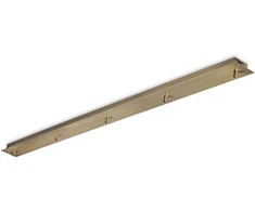 Pakabinamas šviestuvas Ideal Lux Tvirtinimo Elementas Rosone Lineare 5 Luci Ottone Brunito