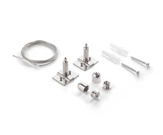 Pakabinamas šviestuvas Ideal Lux Pakabinimo Rinkinys Steel Kit Single Steel Cable 2 Mt