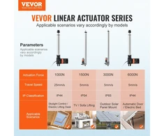 VEVOR 24V linijinis pavaras, 25 cm, 1000N