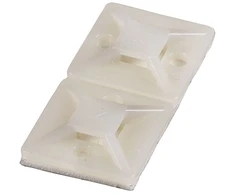 Lipni aikštelė dirželiams HAUPA 262162 (100vnt, balta, 28x28)