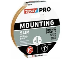 Lipni dvipusė juosta lauko darbams TESA SLIM (2 vnt.) 5m x 9mm 66714-00001-00