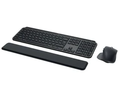 „Logitech MX Keys S Combo“ grafito spalvos klaviatūra ir pelė