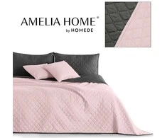 DecoKing Lovatiesė 170 × 210 cm, rožinė ir tamsiai pilka