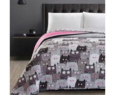 Dvipusė lovatiesė DecoKing Cat's Invasion, 220 cm x 200 cm