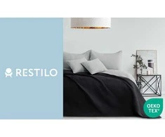 Lovatiesė juoda ir sidabro spalvos Restilo