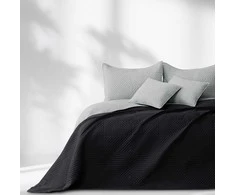 Lovatiesė juodos ir sidabrinės spalvos 240×260 cm