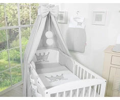 Lovos baldakimas vaikams pilkas Little Prince/Princess