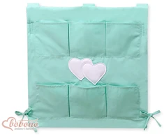 Lovytės kišenėlė Hanging Hearts, mėtų spalvos