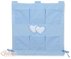 Lovytės kišenėlė kūdikiui Hanging Hearts mėlyna