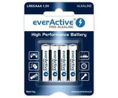 LR03 everActive AAA baterijos, 4 vnt. lizdinėje pakuotėje