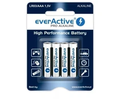 LR03 everActive AAA baterijos, 4 vnt. lizdinėje pakuotėje