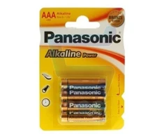 LR03 PANASONIC AAA baterijos, 4 vnt. lizdinėje pakuotėje