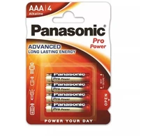 LR03 PANASONIC AAA Pro Galia baterijos, 4 vnt.