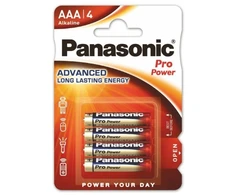 LR03 PANASONIC AAA Pro Galia baterijos, 4 vnt.