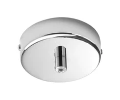 Lubinė bazė 1 PIREX pakabinamam šviestuvui, chromuoto metalo, 10 cm