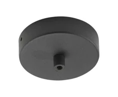 Lubinė bazė 1 PIREX pakabinamam šviestuvui, juodo metalo, 10 cm