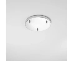 Lubinė bazė 3 PIREX pakabinamiems šviestuvams, chromuoto metalo, 32 cm