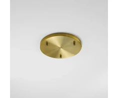 Lubinė bazė 3 PIREX pakabinamiems šviestuvams, poliruoto metalo, 32 cm