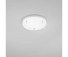 Lubinė bazė 3 PIREX pakabinamiems šviestuvams, balto metalo, 32 cm